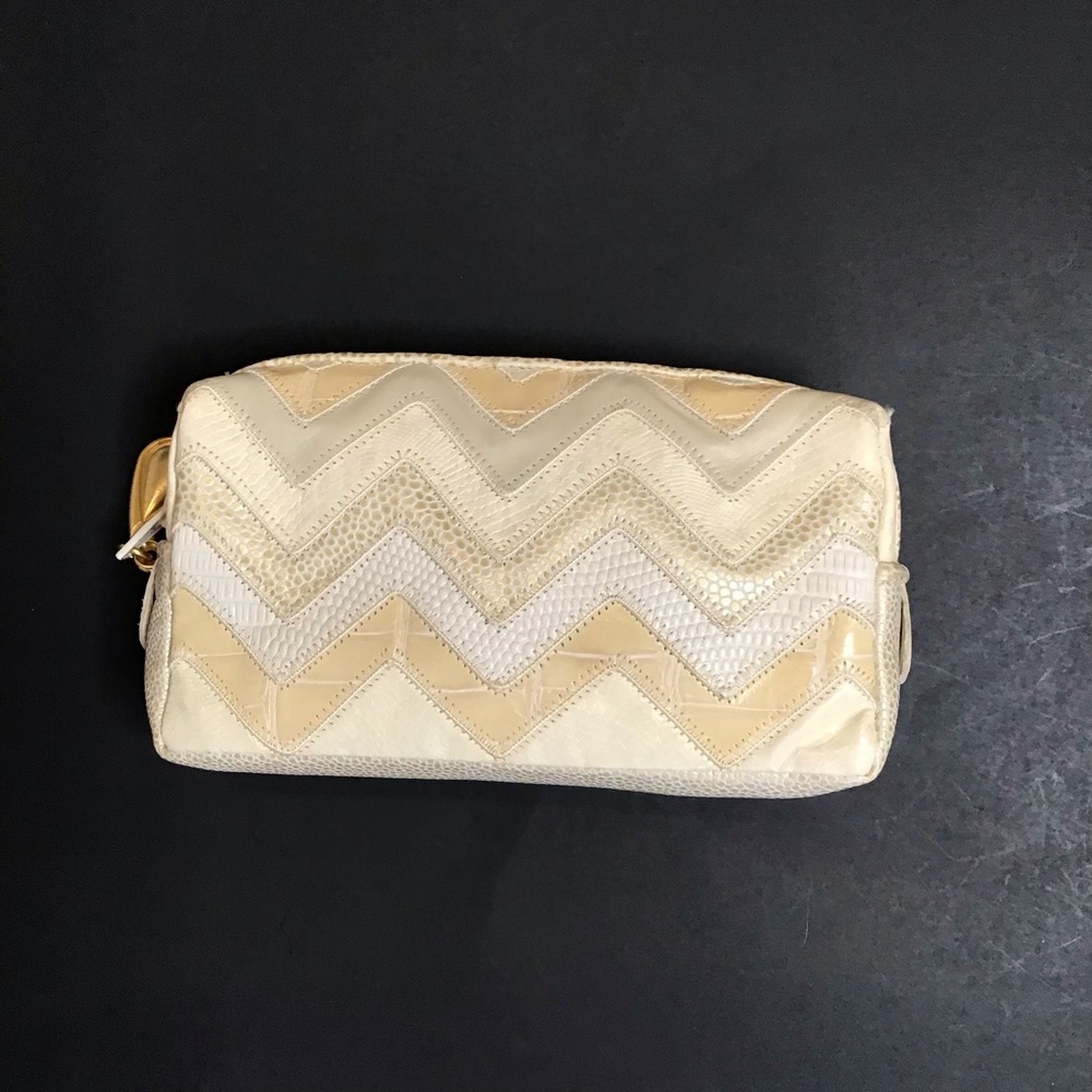Sharif Zigzag Pattern Clutch - image 1